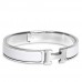 Hermes White Enamel Clic H PM Bracelet Hermes White Enamel Clic H PM Bracelet