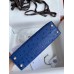 Hermes Kelly Mini II Handmade Bag In Blue Electric Ostrich Leather Hermes Kelly Mini II Handmade Bag In Blue Electric Ostrich Leather