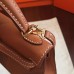 Hermes Kelly Mini II Handmade Bag In Gold Swift Calfskin Hermes Kelly Mini II Handmade Bag In Gold Swift Calfskin