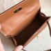 Hermes Kelly Mini II Handmade Bag In Gold Swift Calfskin Hermes Kelly Mini II Handmade Bag In Gold Swift Calfskin