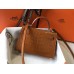 Hermes Kelly Mini II Handmade Bag In Brown Crocodile Embossed Leather Hermes Kelly Mini II Handmade Bag In Brown Crocodile Embossed Leather