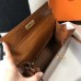 Hermes Kelly 25cm Handmade Bag In Brown Embossed Crocodile Leather Hermes Kelly 25cm Handmade Bag In Brown Embossed Crocodile Leather