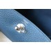 Hermes Lindy Mini Bag In Blue Agate Clemence Leather PHW Hermes Lindy Mini Bag In Blue Agate Clemence Leather PHW