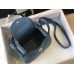 Hermes Lindy Mini Bag In Blue Agate Clemence Leather PHW Hermes Lindy Mini Bag In Blue Agate Clemence Leather PHW