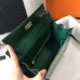 Hermes Kelly 25cm Handmade Bag In Green Embossed Crocodile Leather Hermes Kelly 25cm Handmade Bag In Green Embossed Crocodile Leather