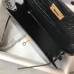 Hermes Kelly 25cm Handmade Bag In Black Embossed Crocodile Leather Hermes Kelly 25cm Handmade Bag In Black Embossed Crocodile Leather
