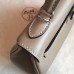 Hermes Kelly 25cm Retourne Handmade Bag In Grey Swift Leather Hermes Kelly 25cm Retourne Handmade Bag In Grey Swift Leather