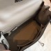 Hermes Kelly 25cm Retourne Handmade Bag In Grey Swift Leather Hermes Kelly 25cm Retourne Handmade Bag In Grey Swift Leather