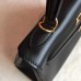 Hermes Kelly 25cm Retourne Handmade Bag In Black Swift Leather Hermes Kelly 25cm Retourne Handmade Bag In Black Swift Leather