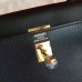 Hermes Kelly 25cm Retourne Handmade Bag In Black Swift Leather Hermes Kelly 25cm Retourne Handmade Bag In Black Swift Leather
