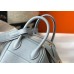 Hermes Lindy Mini Bag In Blue Lin Clemence Leather GHW Hermes Lindy Mini Bag In Blue Lin Clemence Leather GHW