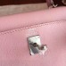 Hermes Kelly 25cm Retourne Handmade Bag In Rose Dragee Swift Leather Hermes Kelly 25cm Retourne Handmade Bag In Rose Dragee Swift Leather