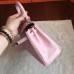 Hermes Kelly 25cm Retourne Handmade Bag In Rose Dragee Swift Leather Hermes Kelly 25cm Retourne Handmade Bag In Rose Dragee Swift Leather