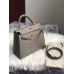 Hermes Kelly 25cm Handmade Bag In Gris Asphalt Ostrich Skin Hermes Kelly 25cm Handmade Bag In Gris Asphalt Ostrich Skin