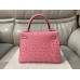Hermes Kelly 25cm Handmade Bag In Terre Cutie Ostrich Skin Hermes Kelly 25cm Handmade Bag In Terre Cutie Ostrich Skin