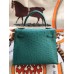 Hermes Kelly 25cm Handmade Bag In Vert Vertigo Ostrich Skin Hermes Kelly 25cm Handmade Bag In Vert Vertigo Ostrich Skin