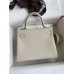 Hermes Kelly Retourne 25 Handmade Bag In Craie Clemence Leather Hermes Kelly Retourne 25 Handmade Bag In Craie Clemence Leather