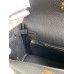 Hermes Kelly Retourne 25 Handmade Bag In Black Clemence Leather Hermes Kelly Retourne 25 Handmade Bag In Black Clemence Leather