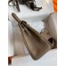 Hermes Kelly Retourne 25 Handmade Bag In Taupe Clemence Leather Hermes Kelly Retourne 25 Handmade Bag In Taupe Clemence Leather