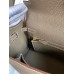 Hermes Kelly Retourne 25 Handmade Bag In Taupe Clemence Leather Hermes Kelly Retourne 25 Handmade Bag In Taupe Clemence Leather