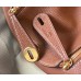 Hermes Lindy Mini Bag In Gold Clemence Leather GHW Hermes Lindy Mini Bag In Gold Clemence Leather GHW