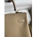 Hermes Kelly Retourne 25 Handmade Bag In Trench Clemence Leather