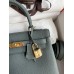 Hermes Kelly Retourne 25 Handmade Bag In Vert Amande Clemence Leather Hermes Kelly Retourne 25 Handmade Bag In Vert Amande Clemence Leather