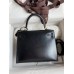 Hermes Kelly Sellier 25 Handmade Bag In Black Box Calfskin Hermes Kelly Sellier 25 Handmade Bag In Black Box Calfskin