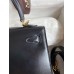 Hermes Kelly Sellier 25 Handmade Bag In Black Box Calfskin Hermes Kelly Sellier 25 Handmade Bag In Black Box Calfskin
