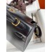 Hermes Kelly Sellier 25 Handmade Bag In Black Box Calfskin Hermes Kelly Sellier 25 Handmade Bag In Black Box Calfskin