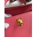 Hermes Kelly Sellier 25 Handmade Bag In Rose Lipstick Mysore Goatskin
