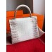 Hermes Kelly Retourne 25 Handmade Bag In Himalaya Crocodile Niloticus Skin Hermes Kelly Retourne 25 Handmade Bag In Himalaya Crocodile Niloticus Skin
