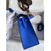 Hermes Kelly Sellier 25 Handmade Bag In Blue France Epsom Calfskin Hermes Kelly Sellier 25 Handmade Bag In Blue France Epsom Calfskin