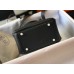 Hermes Lindy Mini Bag In Black Clemence Leather GHW Hermes Lindy Mini Bag In Black Clemence Leather GHW