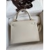 Hermes Kelly Sellier 25 Handmade Bag In Craie Epsom Calfskin Hermes Kelly Sellier 25 Handmade Bag In Craie Epsom Calfskin