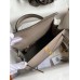 Hermes Kelly Sellier 25 Handmade Bag In Gris Asphalt Epsom Calfskin