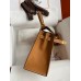 Hermes Kelly Sellier 25 Handmade Bag In Gold Epsom Calfskin Hermes Kelly Sellier 25 Handmade Bag In Gold Epsom Calfskin