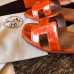 Hermes Oran Slide Sandals In Orange Shiny Niloticus Crocodile Skin Hermes Oran Slide Sandals In Orange Shiny Niloticus Crocodile Skin