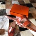 Hermes Oran Slide Sandals In Orange Shiny Niloticus Crocodile Skin Hermes Oran Slide Sandals In Orange Shiny Niloticus Crocodile Skin