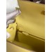 Hermes Kelly Sellier 25 Handmade Bag In Jaune Poussin Epsom Calfskin Hermes Kelly Sellier 25 Handmade Bag In Jaune Poussin Epsom Calfskin