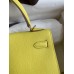 Hermes Kelly Sellier 25 Handmade Bag In Lime Epsom Calfskin Hermes Kelly Sellier 25 Handmade Bag In Lime Epsom Calfskin