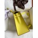 Hermes Kelly Sellier 25 Handmade Bag In Lime Epsom Calfskin Hermes Kelly Sellier 25 Handmade Bag In Lime Epsom Calfskin