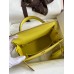 Hermes Kelly Sellier 25 Handmade Bag In Lime Epsom Calfskin Hermes Kelly Sellier 25 Handmade Bag In Lime Epsom Calfskin