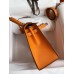Hermes Kelly Sellier 25 Handmade Bag In Orange Epsom Calfskin Hermes Kelly Sellier 25 Handmade Bag In Orange Epsom Calfskin
