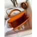 Hermes Kelly Sellier 25 Handmade Bag In Orange Epsom Calfskin Hermes Kelly Sellier 25 Handmade Bag In Orange Epsom Calfskin