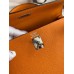 Hermes Kelly Sellier 25 Handmade Bag In Orange Epsom Calfskin Hermes Kelly Sellier 25 Handmade Bag In Orange Epsom Calfskin