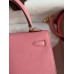 Hermes Kelly Sellier 25 Handmade Bag In Rose Confetti Epsom Calfskin