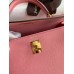 Hermes Kelly Sellier 25 Handmade Bag In Rose Confetti Epsom Calfskin