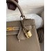Hermes Kelly Sellier 25 Handmade Bag In Taupe Epsom Calfskin Hermes Kelly Sellier 25 Handmade Bag In Taupe Epsom Calfskin