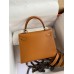 Hermes Kelly Sellier 25 Handmade Bag In Toffee Epsom Calfskin Hermes Kelly Sellier 25 Handmade Bag In Toffee Epsom Calfskin